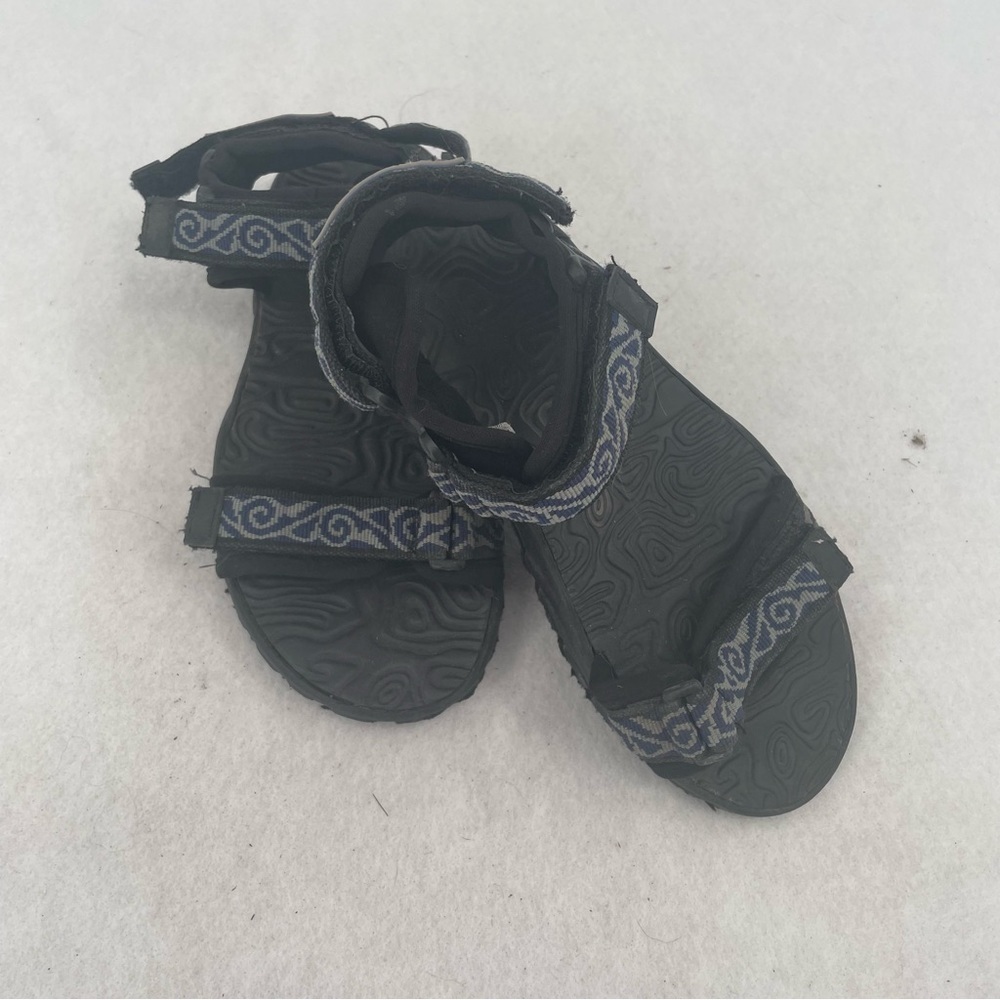 MAUI and Sons Women’s Hana Thick Strap Sandals Black/Blue size: 7